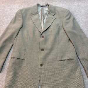 Hugo Boss Beige Houndstooth Blazer